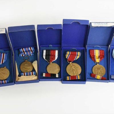 WWII Campaign & Service American Campaign Medals