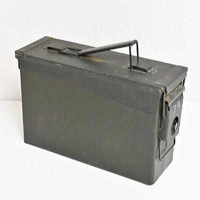 Vintage S.C.F. Military Ammunition Metal Box 