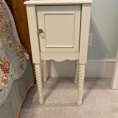 Bedside table with door.  Measures 13.5" square.