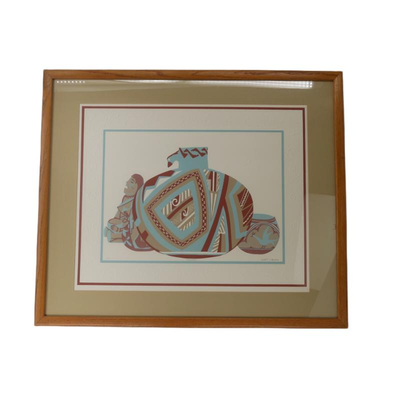Signed and framed artwork by Robert L. Bowley