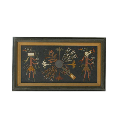 Signed Original Navajo Native American sand painting