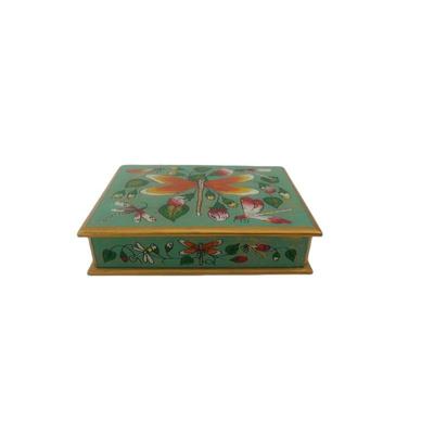 Hand-painted Peruvian dragonfly jewelry box