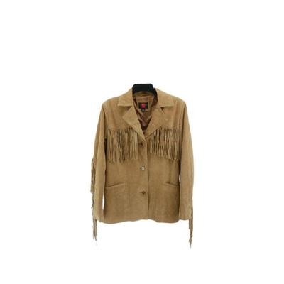 Gallery leather fringe jackey