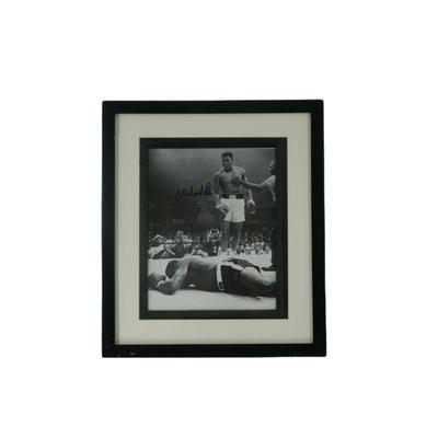 Autographed Muhammad Ali framed photo 