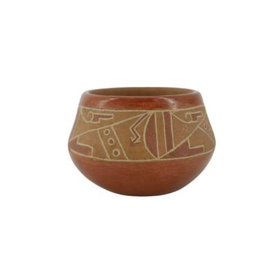 Signed Native American clay pot
