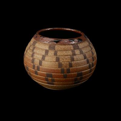 "Apache Basket" Signed Pottery