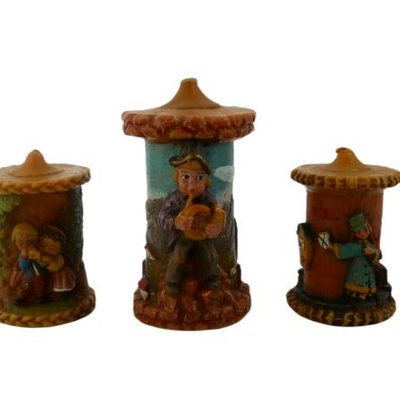 Vintage handmade German candles