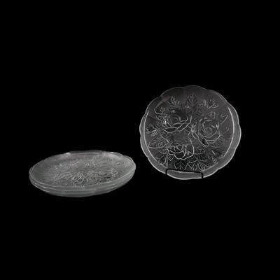 Glass Rose plates