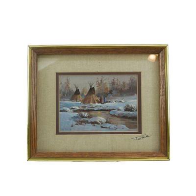 Joni Falk double-signed framed print