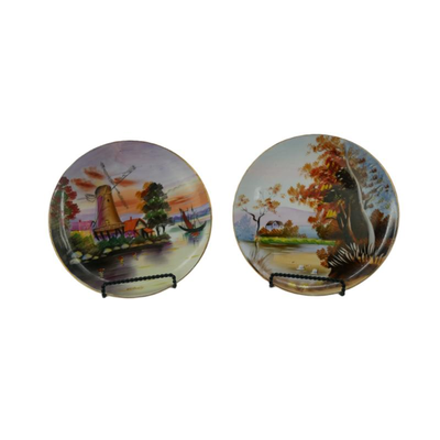 Japanese painted plates