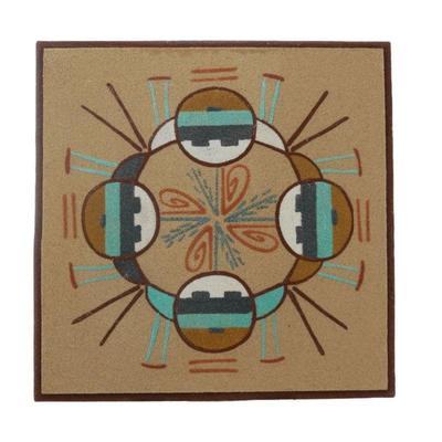 Signed Native American sand paintings