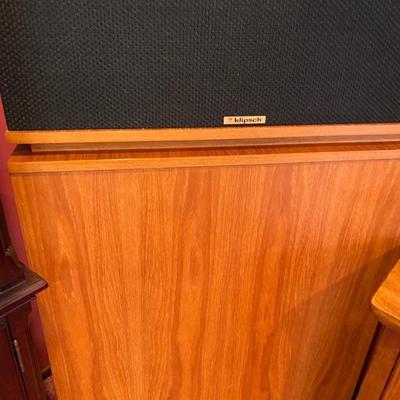 Klipsch/ Klipschorn Loud System Speakers, 1985. They were hooked up to a Stereo that client has removed. There are 2 Sets $4300 for the...