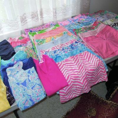 Lilly Pulitzer dresses, tops, shorts & skirts.  Many brand new with tags