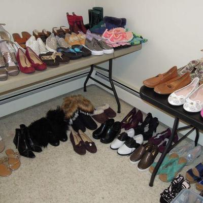 Designer shoes & purses.  Many new with tags.  Including:  Michael Kors, Coach, Gucci, Kate Spade, Ugg and more!
