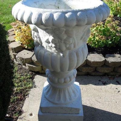 Cement outdoor planters