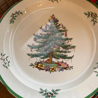 Spode Christmas Tree Chop Plates