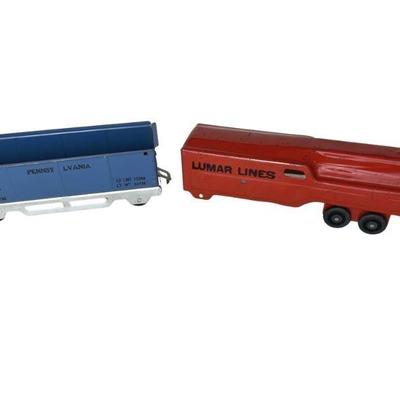 toy train cars, Pennsylvania & Lumar Lines