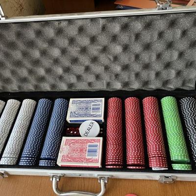 complete poker set in case (1 of 2)