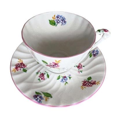 Princess Anne fine English bone china hydrangea pattern