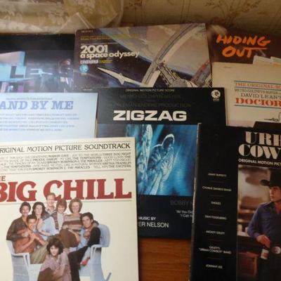 vintage vinyl LP records, motion picture soundtracks