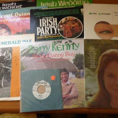vintage vinyl records, Irish music