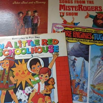 vintage vinyl records, children's music