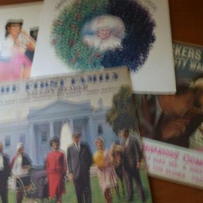 vintage vinyl records, comedy