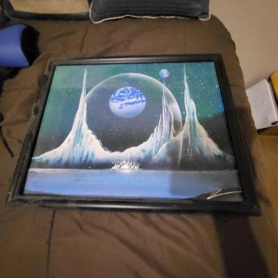 Space spray paint picture