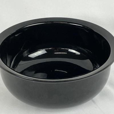 Vintage Large Finel Arabia Wartsila Gloss Black Bowl- Made in Finland
