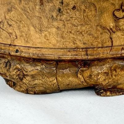 RARE 18th Century Norwegian Birch Burl Wood Ale Tankard -Circa 1763
