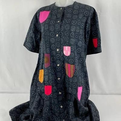 Incredible Vintage MARIMEKKO Print Dress with Colorful Pockets!
