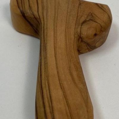 Small Hand Carved Wood Cross from Bethlehem
