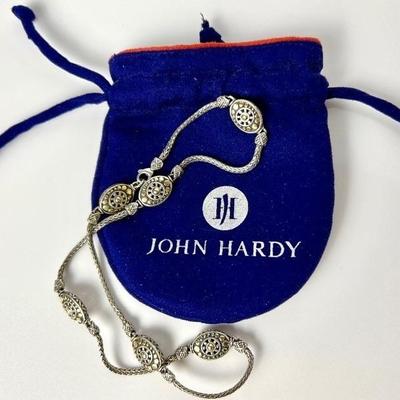 18" John Hardy 925 Sterling and 18K Gold Dot Jaisalmer Oval Sautoir Necklace
