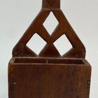 19th Century Tramp Work Matchstick Holder
