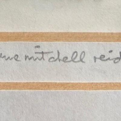 Signed Anne Mitchell Reid Framed Micro Tapestry - "Pastures New" - Grazing Cows
