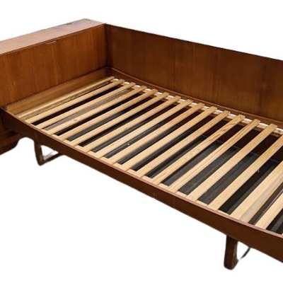 Rare Scandinavian / Danish Mid Century Modern Teak Twin Day Bed; 2 of 2
