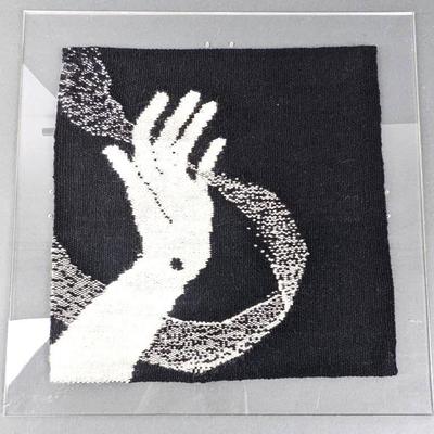 Jean Smelker-HÃ¼gi: Hand and Ribbon Wisp Textile Art Hanging
