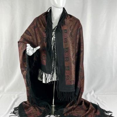 Vintage Loro Piana 100% Cashmere Wrap, Made In Italy
