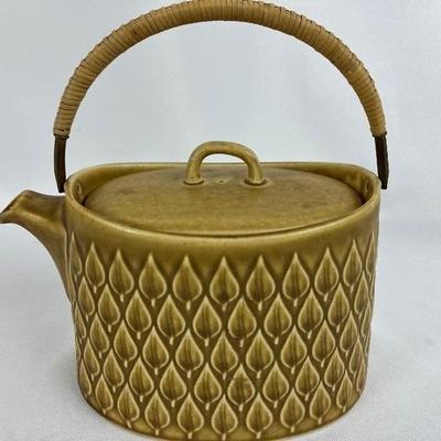 Bing & Groendahl Vintage Danish Stoneware RELIEF Teapot - Nissen Kronjyden
