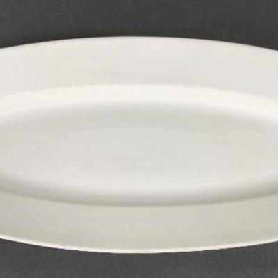 Large Ceramic White Serving Platter
