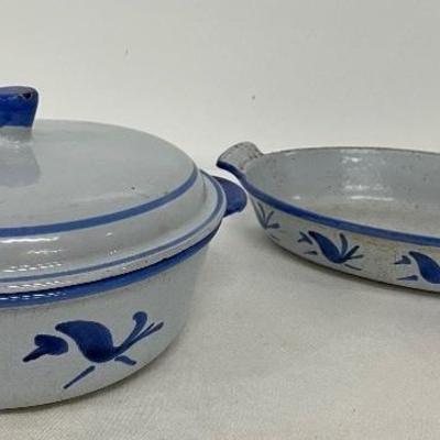 Vintage Husqvarna Porcelain Cast Iron Covered Casserole & Gratin Pan - Made in Sweden
