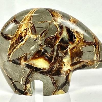 Large Septarian Stone Zuni Bear Fetish
