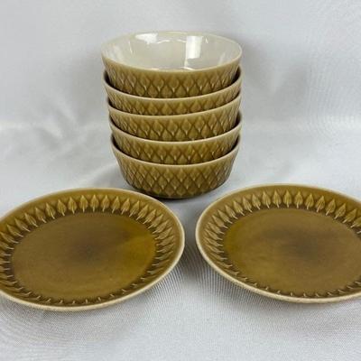 Fabulous Vintage Danish Stoneware by Nissen Kronjyden in Mustard Gold- Bing & Grondahl
