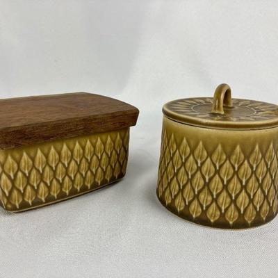 Fabulous Vintage Danish Stoneware RELIEF Serving Pieces - Nissen Kronjyden
