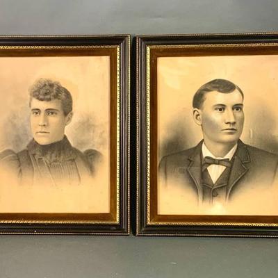 A Pair of Antique Portraits
