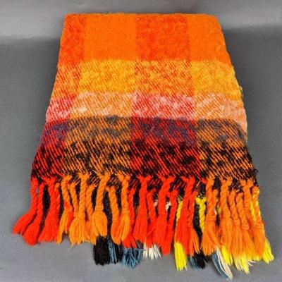 Vintage Metsovaara Design. Mohair & Wool, Handwoven Blanket, Made in Finland
