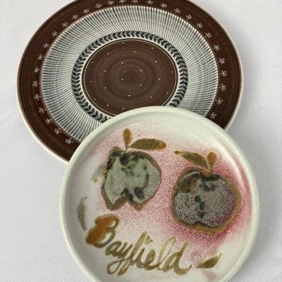 From Switzerland & Wisconsin- Two Collectible Plates
