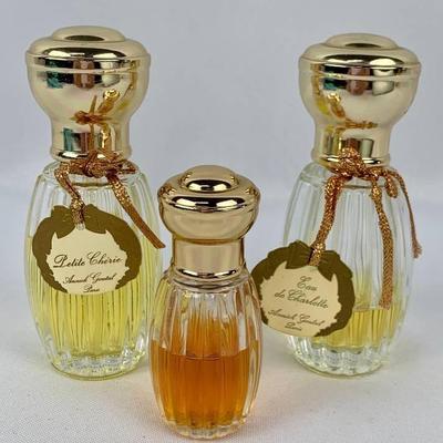 Vintage Collection of Three ANNICK GOUTAL Perfumes Paris- Petite Cherie, Eau De Charlotte & Grand Amour!
