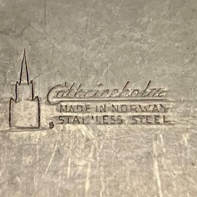 RARE CATHERINEHOLM of Norway KRENIT Lavender/Blue Enameled Stainless Steel Dishware - 4 Pieces
