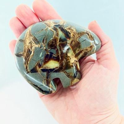 Large Septarian Stone Zuni Bear Fetish
